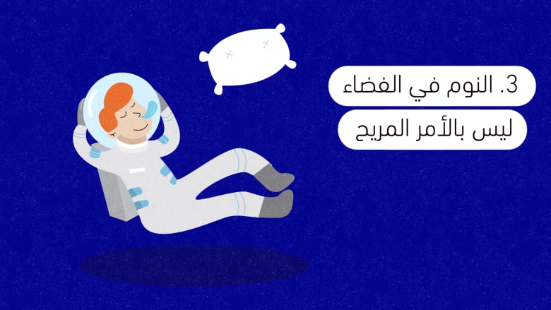 النوم في الفضاء ليس مريحا النوم في الفضاء ليس مريحا