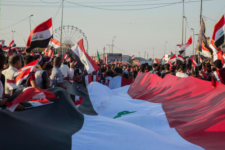 بالصور.. أضخم المظاهرات في بغداد منذ بدء الاحتجاجات بالصور.. أضخم المظاهرات في بغداد منذ بدء الاحتجاجات