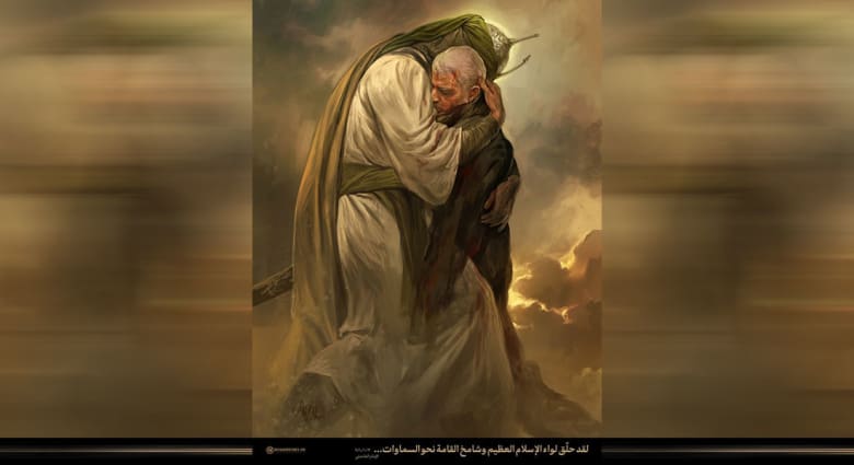 صورة "الحسين يحتضن سليماني" بموقع خامنئي تثير تفاعلا على تويتر صورة "الحسين يحتضن سليماني" بموقع خامنئي تثير تفاعلا على تويتر