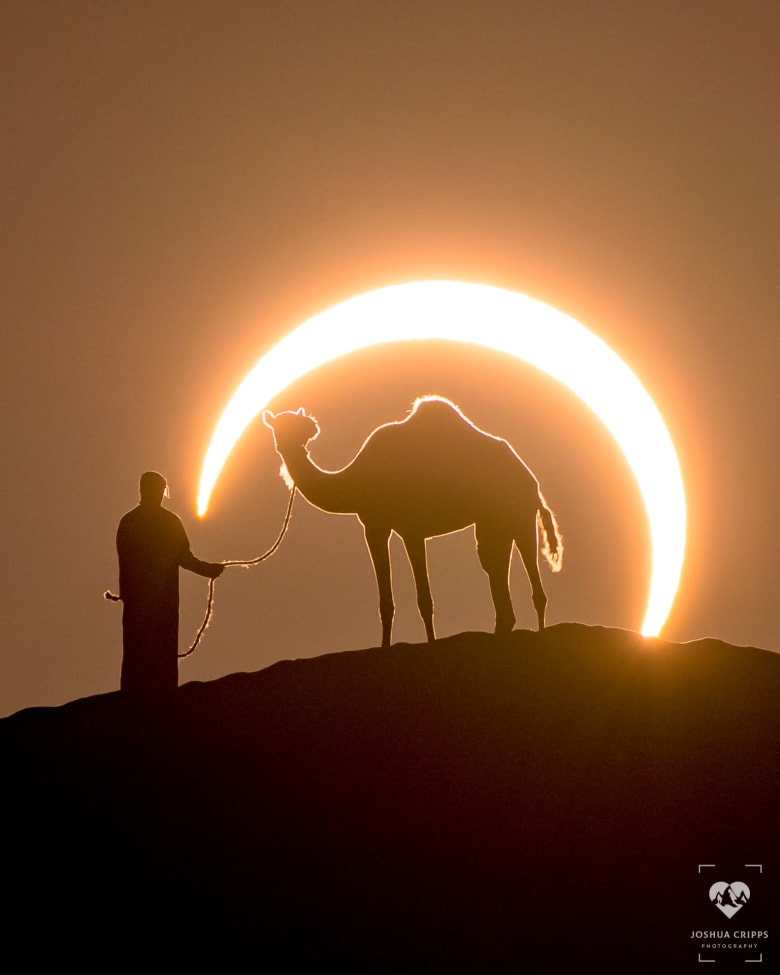 الكسوف الحلقي في صحراء الإمارات الكسوف الحلقي في صحراء الإمارات