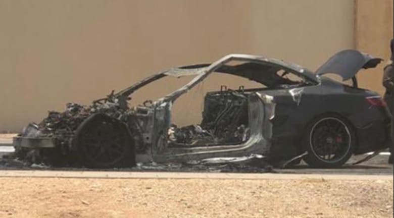 محمد بن خالد شقيق الأمير السعودي النائم يتعرض لحادث احترقت فيه السيارة Cnn Arabic