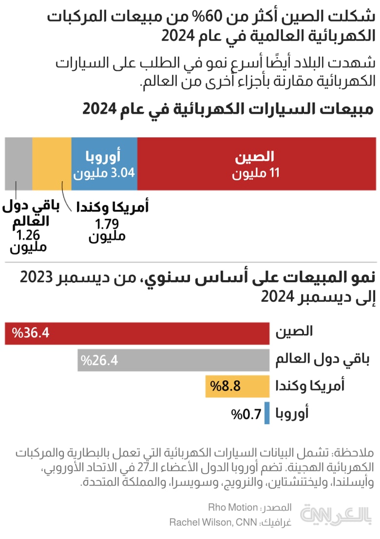 China EV sales 2024