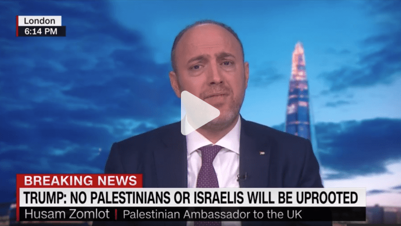 السفير الفلسطيني في لندن رداً على صفقة القرن: نحن لسنا للبيع السفير الفلسطيني في لندن رداً على صفقة القرن: نحن لسنا للبيع