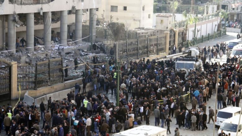 بالصور: تفجير مديرية أمن القاهرة بالصور: تفجير مديرية أمن القاهرة