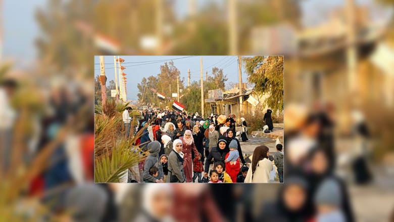 عائلات سورية تعود إلى معضمية الشام عائلات سورية تعود إلى معضمية الشام
