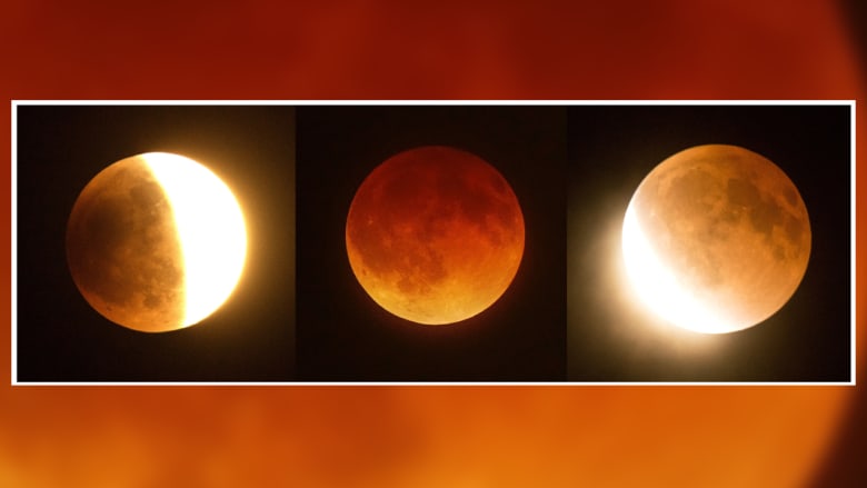 صور القمر قبل، خلال، وبعد الكسوف الكلي في جنوب كاليفورنيا صور القمر قبل، خلال، وبعد الكسوف الكلي في جنوب كاليفورنيا