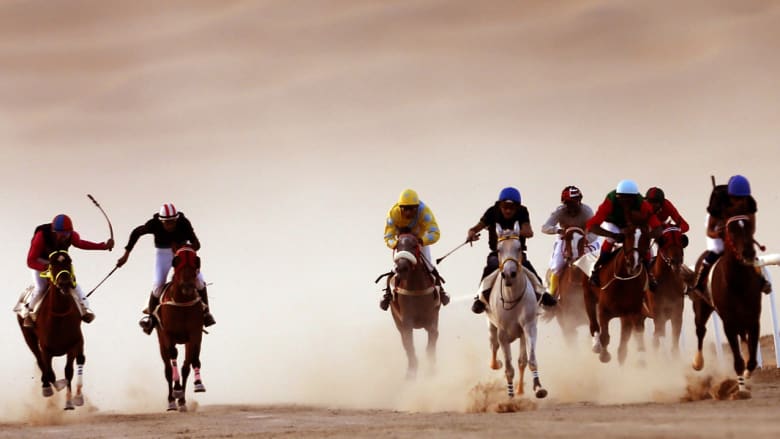 بالصور..كيف تتنافس الخيول عبر الكثبان الرملية في الصحراء بالصور..كيف تتنافس الخيول عبر الكثبان الرملية في الصحراء