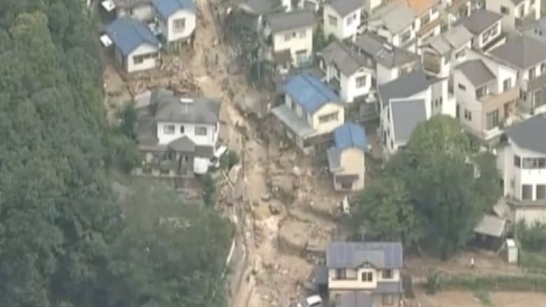 اليابان.. انهيارات أرضية تقتل 27 شخصاً في هيروشيما