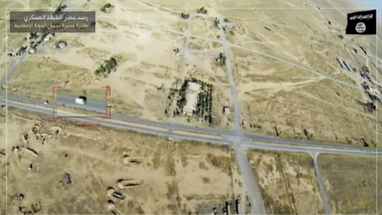 بالفيديو.. "داعش" يبث مقاطع لطائرة بدون طيار تظهر مواقع للجيش السوري