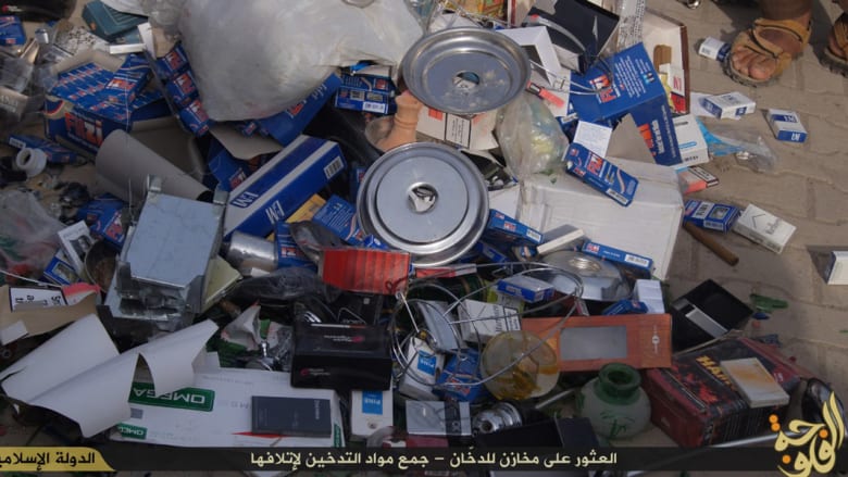 بالصور: عناصر داعش بالفلوجة يشنون حربا مدمرة.. ضحاياها علب السجائر والشيشة بالصور: عناصر داعش بالفلوجة يشنون حربا مدمرة.. ضحاياها علب السجائر والشيشة