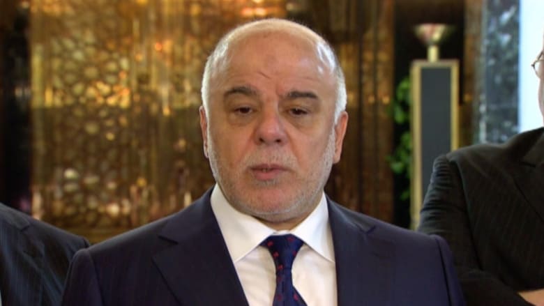 العبادي لـCNN: نريد المزيد من القوات والسلاح وعلاقتنا مع إيران متوازنة