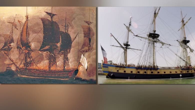 إبحار نسخة جديدة من سفينة فرنسية قتالية من القرن الـ 18 ساهمت في استقلال أمريكا