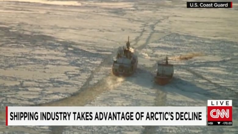 ذوبان جليد القطب يفتح طرقاً جديدة لسفن الشحن بين أوروبا وآسيا بعيدا عن قناة السويس