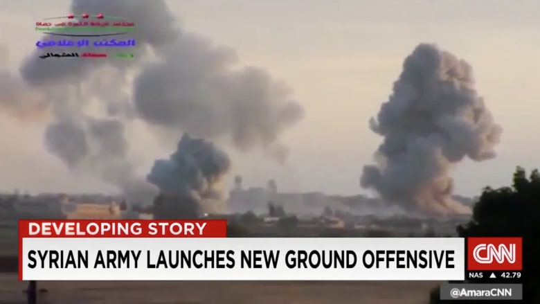 بالفيديو.. الجيش السوري يهاجم بريا تحت غطاء الغارات الروسية