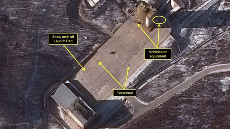شاهد.. الأقمار الصناعية ترصد استعداد كوريا الشمالية لاطلاق صواريخ بالستية