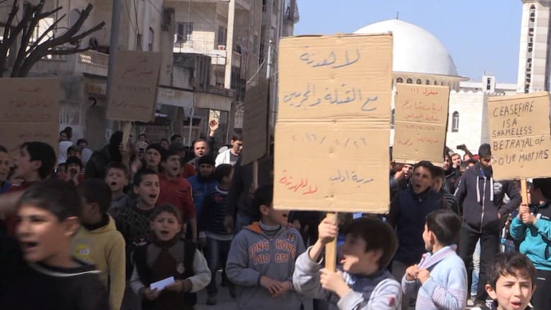 حصرياً على CNN من قلب أراضي المعارضة السورية… “وقف إطلاق النار هو خيانة لشهدائنا”