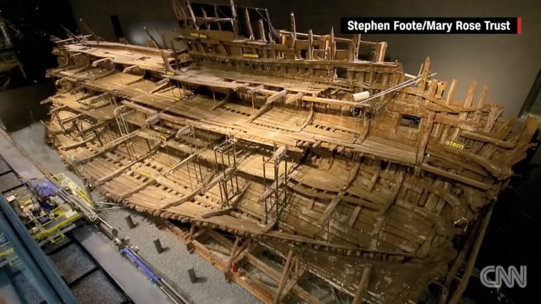 سفينة هنري الثامن تظهر بعد عملية ترميم استغرقت  34 عاماً