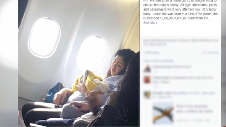 "مليون ميل" سفر مجاني لطفلة تولد على متن رحلة من دبي إلى مانيلا