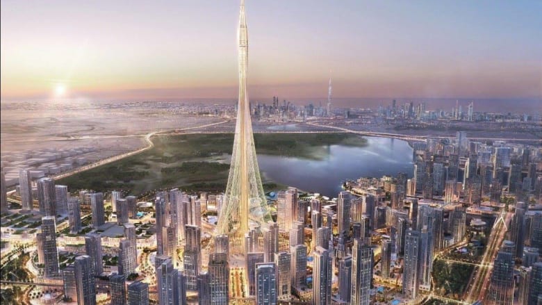 شاهد محمد بن راشد يطلق بناء أطول برج في العالم