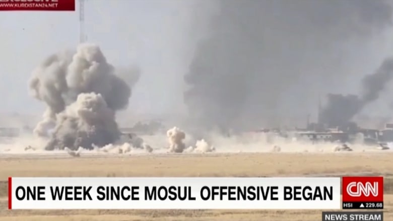 بعد أسبوع منذ بدايتها.. معركة الموصل بعيدة عن الحسم رغم تقدم القوات العراقية
