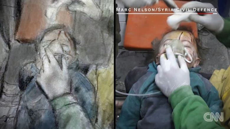 مدرس أمريكي يرسم الحرب الدموية في سوريا