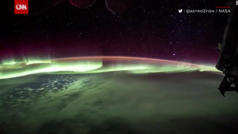 شاهد.. أضواء الشفق القطبي من محطة الفضاء الدولية! 