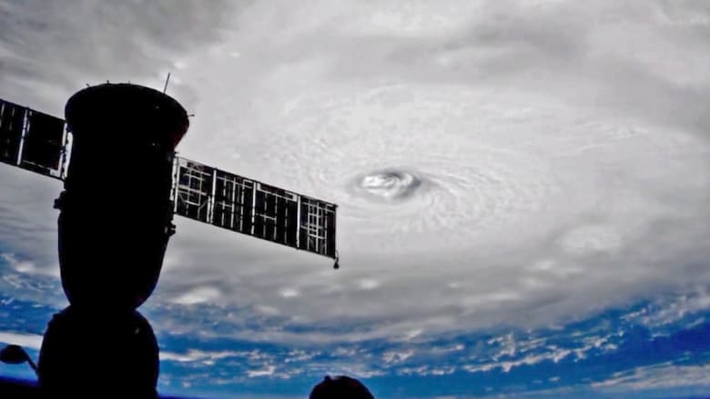 شاهد شكل إعصار إرما من محطة الفضاء الدولية