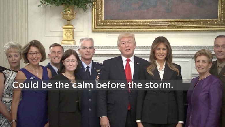 ترامب بعد لقائه قادة جيشه: نحن بلحظة هدوء ما قبل العاصفة