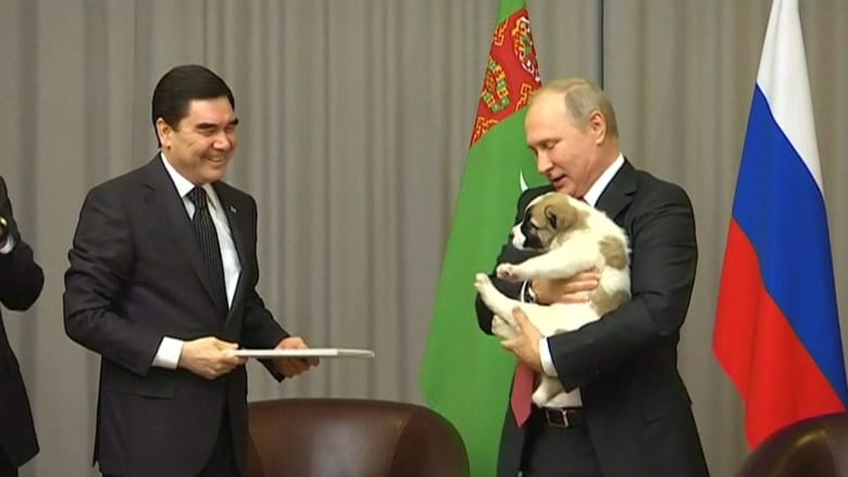 الرئيس الروسي يُهدى كلباً.. تعرف على “بوتين محب الحيوانات”