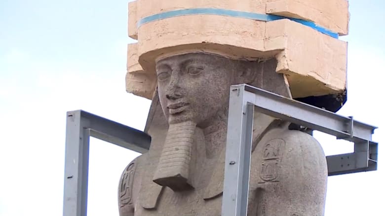 بوزن 83 طناً.. تمثال رمسيس الثاني يُنقل إلى المتحف المصري الكبير