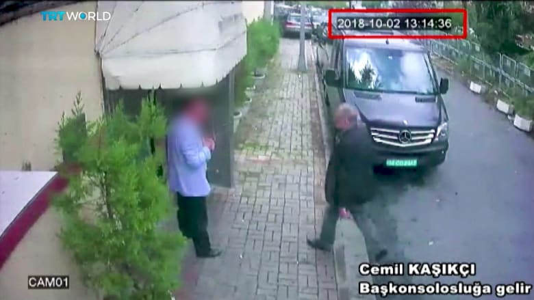 فيديو يظهر لحظة دخول خاشقجي إلى القنصلية السعودية باسطنبول