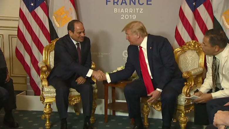 ترامب: مصر تقدمت تحت قيادة عظيمة.. والسيسي: تقدير متبادل