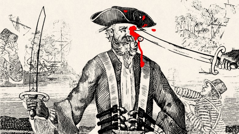 لماذا يرتدي القراصنة رقعة قماش لتغطية أعينهم؟