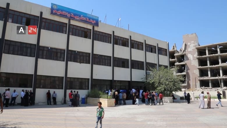 مدارس الرقة تستعد لفتح أبوابها بعد تأهيلها من الدمار على يد داعش