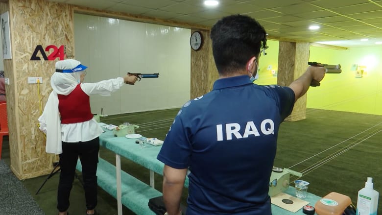 لاعبا رماية عراقيين.. آية وقصي لم يمنعهما كورونا عن التدريب وتحقيق أرقام قياسية