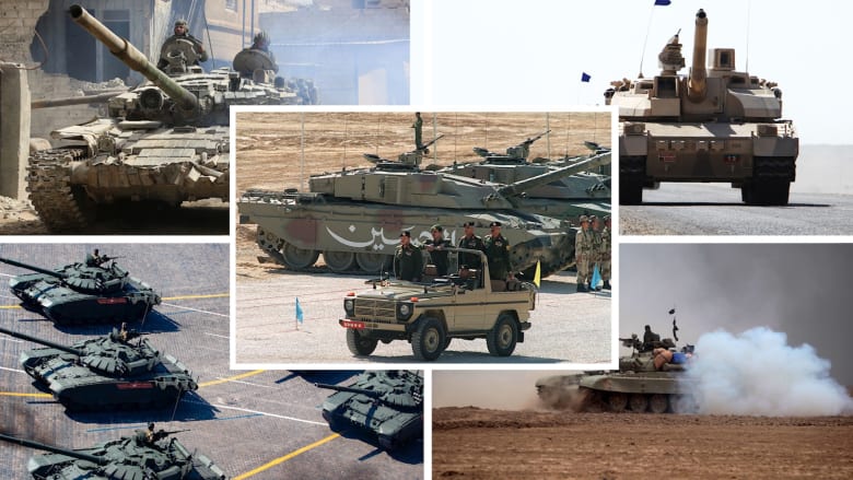 بأرقام 2021.. أكثر 10 جيوش امتلاكاً للدبابات في المنطقة.. سوريا تتصدر ومصر تتفوق على إيران وتركيا وإسرائيل