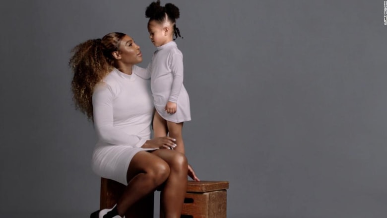 شاهد كيف ظهرت سيرينا ويليامز مع طفلتها في إعلان الأزياء الأول لهما