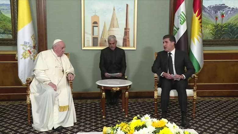 البابا فرنسيس يلتقي كبار المسؤولين الأكراد