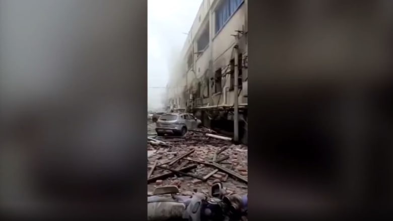 لحظة وقوع انفجار هائل في الصين ومقتل 11 شخصًا