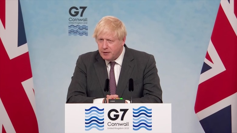 جونسون في قمة G7: اتفقنا على منح الصحة العالمية صلاحيات مماثلة للتفتيش على الأسلحة