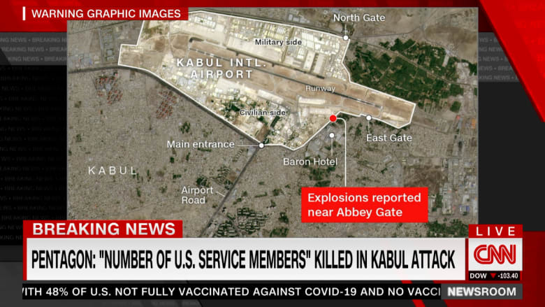 البنتاغون يؤكد مقتل جنود أمريكيين في انفجاري مطار كابول