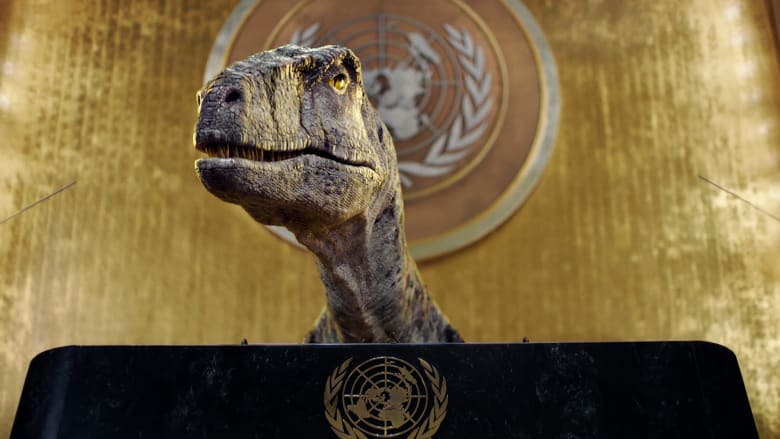 ديناصور يوجه رسالة للأمم المتحدة قبل أيام من قمة COP26.. استمع إلى ما قاله