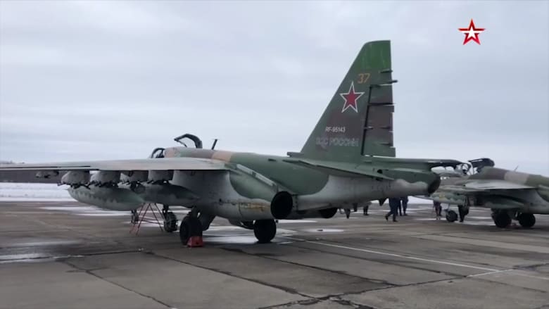 وصول طائرات روسية من طراز SU-25 إلى بيلاروسيا قبيل مناورات قرب الحدود الأوكرانية