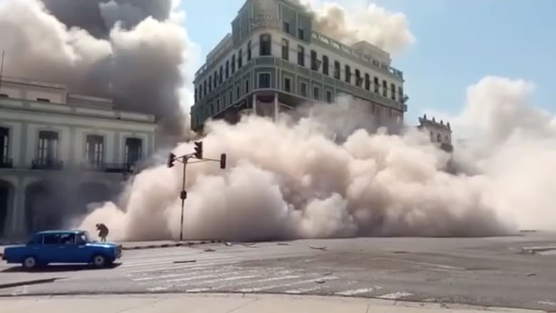 فيديو يظهر لحظات انفجار فندق شهير في هافانا