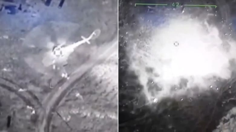 أوكرانيا تفجر مروحية روسية في جزيرة الثعبان في قصف صاروخي.. شاهد ما حدث