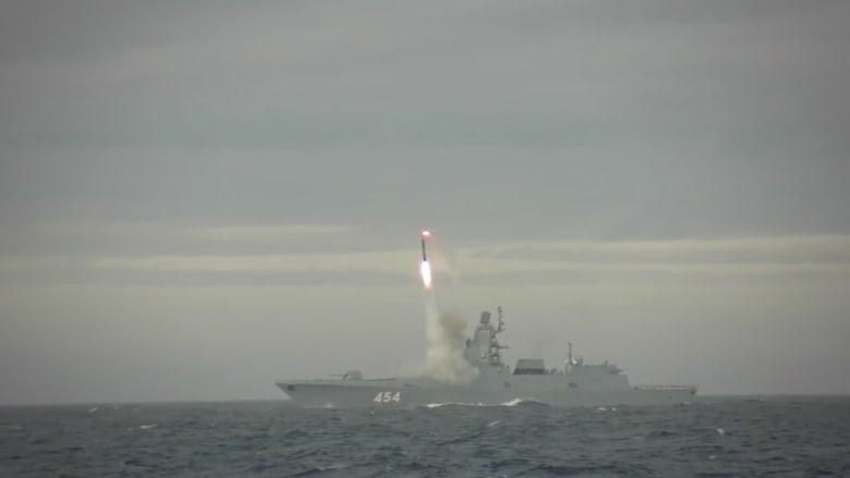 كروز “زيركون“.. شاهد روسيا تختبر صاروخًا يفوق سرعة الصوت في البحر