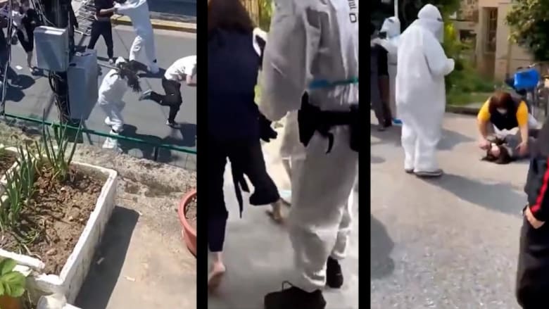 ضربوا السكان وقتلوا حيوان أمام الكاميرا.. فيديو يفضح ما فعله عمال الصحة في الصين