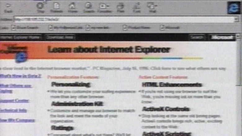 نهاية متصفح "إنترنت إكسبلورر".. شاهد كيف نقلت CNN "حرب برامج التصفح" في 1996