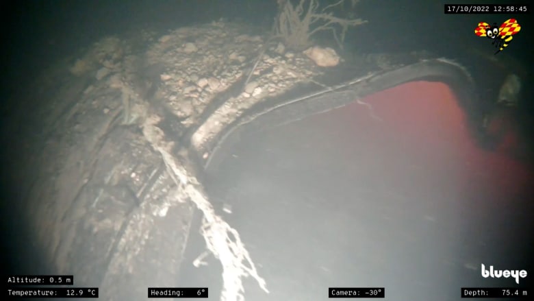 أول مشاهد من تحت الماء تظهر الضرر الكبير الذي تعرض له خط أنابيب "نورد ستريم"