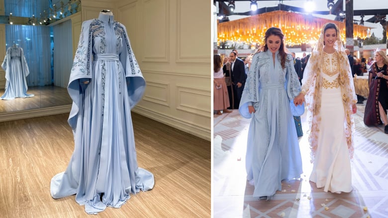 مصمم أزياء لبناني يكشف تفاصيل إطلالة الملكة رانيا بحفل حناء رجوة آل سيف